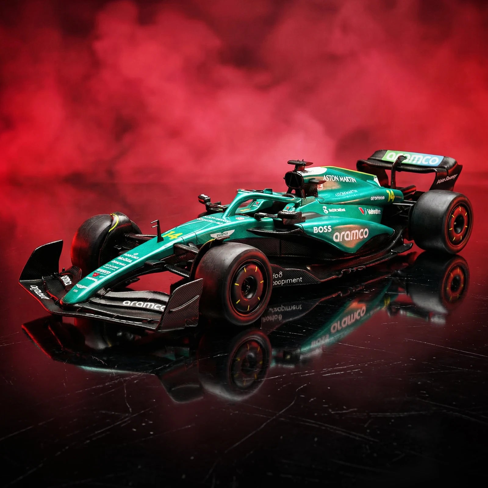 1:18 Aston Martin F1 No.14 Formula Mclaren F1 No.4 Alloy Metal Diecast Model Car High Simulation Collectibles Children Toy Cars