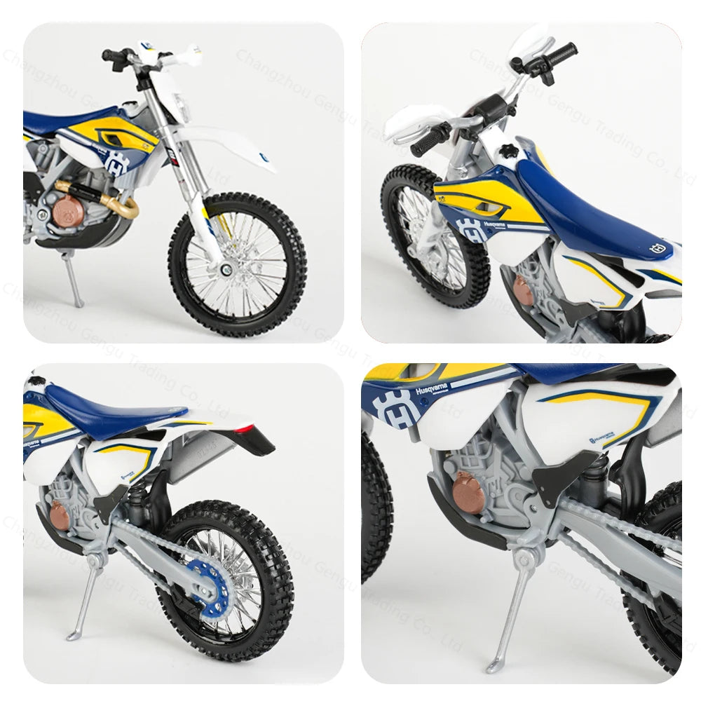 1:12 Husqvarna FE 501 Die Cast Vehicles Collectible Hobbies Motorcycle Model Toys