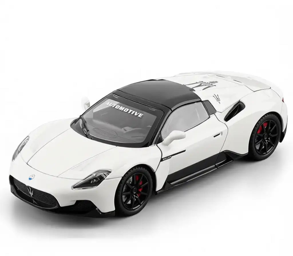Maserati MC20 Cabrio 1:24 Diecast Sports Car Model (White)