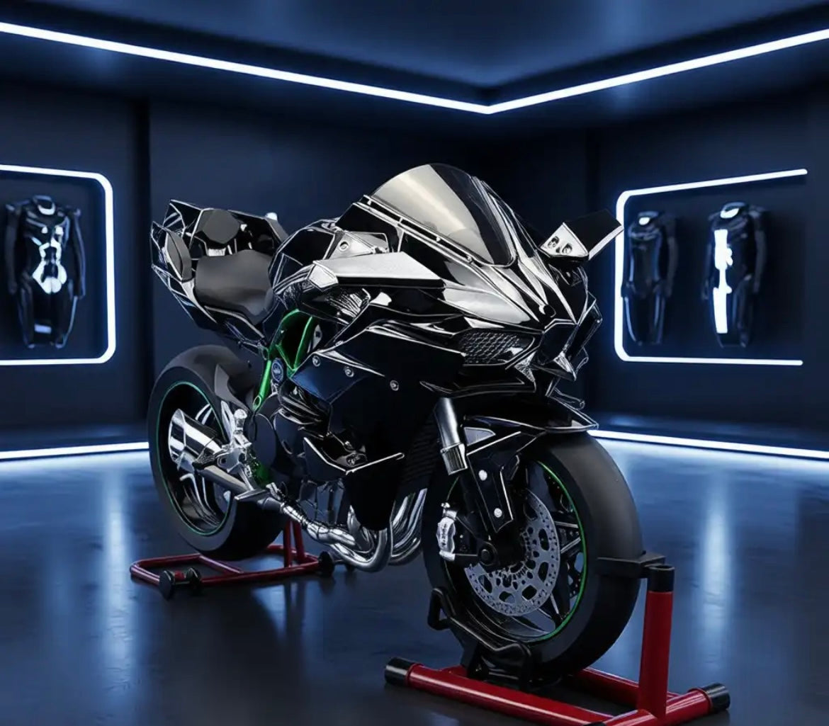 Kawasaki Ninja H2R 1:6 con Sonido y Luces – Maqueta Premium de Colección