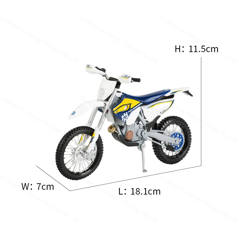 1:12 Husqvarna FE 501 Die Cast Vehicles Collectible Hobbies Motorcycle Model Toys